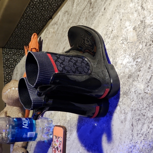 Coach sock rain boot 9.5 - Picture 7 of 9